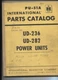 N&deg;194 / INTERNATIONAL HARVESTER UD-236 UD-282 parts catalog power units 1962