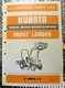 Vintage  Kubota Illustrated Parts List Manual Front Loader DF300 BF300-A BF350