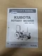 Kubota RC60-92H Rotary Mower Operator's Manual