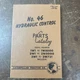 Cat Caterpillar No.46 Hydraulic Control Parts Catalog 1W 2W 3W Manual D8,7,6 C2A