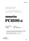 Komatsu PC1800-6 Hydraulic Excavator Service Manual