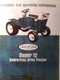 Sears 1968 Super SS 12 Hydro-Trac 917.25300 Lawn Garden Tractor Owners Manual hp