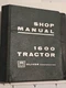 Oliver 1600 Tractors Original Vintage Shop Manual  Hard Cover Only 