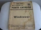 McCormick WR-201 Windrower Parts Catalog International Harvester Co