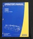 ORIGINAL NEW HOLLAND 750HD 770HD DISC AUGER HEAD HEADER OPERATORS MANUAL MINTY