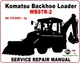 Komatsu WB97R-2 Backhoe Loader Service Repair Manual