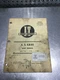 JI CASE I&T SHOP MANUAL MODEL SERIES 500/600/900B MANUAL NO C-10 t345