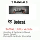 BOBCAT 3400XL UTILITY VEHICLE  MANUAL OPERATORS SERVICE REPAIR SHOP OWNERS PDF