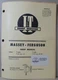 Vtg 1963 I&T Shop Service Massey-Ferguson MF-20 Manual Model MF85 88 Super 90/WR