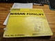 Nissan Forklift CF02 Series Parts Catalog Manual 