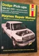 Haynes 30041 Repair Manual 1994-2001 Dodge Pickups Gas Cummins Diesel V6 V8 V10