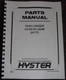 HYSTER H2.00XM H2.50XM H3.00XM H3.20XM FORKLIFT TRUCK PARTS MANUAL BOOK S/N H177