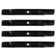 4PK Lawn Mower Blades for John Deere 42" LX255 LX266 LX277 LX279 M139976 M148613
