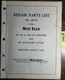 New Idea 60 61 451 Shredder & 450 Rotary Cutter Mower Repair Parts List Manual