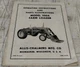 Allis Chalmers TM-352 Model 100A Farm Loader Manual