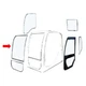 YT02C01156P1 Front Upper Windshield Glass For Kobelco Excavator SK70SR SK235SR