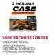 CASE 580K BACKHOE LOADER  MANUAL OPERATORS REPAIR SERVICE ENGINE SHOP PDF