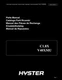 Hyster C1.8X V40XMU Forklift Parts Manual Catalog Exploded View Diagrams Book