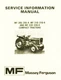 Massey Ferguson MF 205 210 220 -4 Service Info Manual