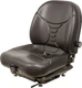 Milsco V5300 Black Vinyl Mech. Suspension Seat & Seatbelt with Safety Switch