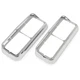 Chrome Headlight Bezel Pair For Kenworth T600 T800 W900B Peterbilt 379 Headlamp