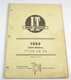 Ford 1100 1200 1300 1500 1700 1900 Tractor Service Shop Repair Manual Book