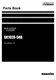 Komatsu SK1020-5NA Skid Steer Loader Parts Catalog Manual SN A60001-UP
