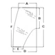 82036001 LH Door Glass Fits Ford Tractor TL70 TL80 TL90 TL100 TM115 TM120