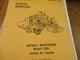 LeeBoy Model 1200 Asphalt Maintainer Parts Manual