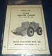 ALLIS CHALMERS TL-14D TRACTOR LOADER PARTS MANUAL BOOK S/N 1-1524