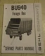 Gehl BU940 Bu 940  Forage Box Parts Catalog Manual