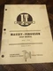 MF-36 I&T Shop Service Manual covers Massey Ferguson Model 285 MF285 Tractors