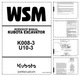 Kubota K008-3 U10-3 Mini Excavator Workshop Manual PDF