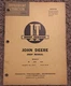 John Deere Series Original Shop Manual No. JD-17 I&T 1960 Models 80 820 830
