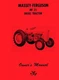 Massey Ferguson MF 25 MF25 Diesel Tractor Owners Operators Manual