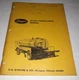 Etnyre Black Topper Parts Manual M-101-80 Starting SN J-3966 and Up Diagrams
