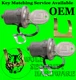 Chevy C Series P'up 67-87 Door Lock Key Cylinder Tumbler Pair 2 GM Keys Chrome 