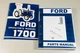 Ford 1700 Tractor Operators Manual Parts Assembly Catalog Set