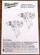 READ! ORIGINAL OPERATORS MANUAL FOR MILWAUKEE 2503 & 2504 1/2&rdquo; DRIVER DRILL