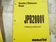 KOMATSU JPB2000V HYDRAULIC BREAKER OPERATION AND MAINTENANCE MANUAL 2000