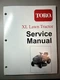 Toro XL Lawn Tractor Service Manual - Form No. 492-4734