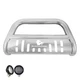 Black Horse BB004919-SP-PLFB SS Bull Bar w/5.3" LED's for Silverado/Sierra