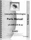Caterpillar D379B Engine Parts Manual s/n 69B1227 & up