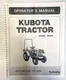 4200 Tractor Operators Instruction Maint Manual Fits Kubota B4200