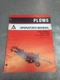 ALLIS CHALMERS 2500 SERIES PLOW OPERATOR'S MANUAL 70593571