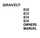 Gravely 810 812 814 816 Garden Tractor owner manual 1972 18 Pages