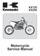 Kawasaki KX125 KX250 Service Manual 2003 2004 2005 2006 2007 2008 Repair Manual