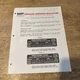 1979 Massey Ferguson MF 205 Tractor Speed Range Chart Dealer Service Bulletin