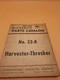 INTERNATIONAL McCORMICK HARVESTER THRESHER  52-R FACTORY PARTS CATALOG HT-23