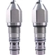 2X Cartridge Counter Balance Valve 25207300 For JCB 531-70 550-140 528AG 504B